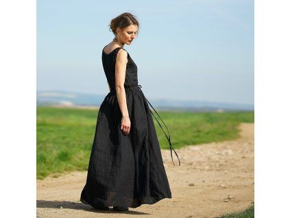 Boho maxi šaty černé I (Le Mi)
