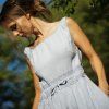 Dusty Blue Boho šaty III (Le Mi)
