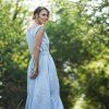 Dusty Blue Boho šaty VI (Le Mi)