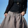 Boho maxi sukně hnědá s proužky III (Le Mi)