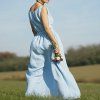 Boho maxi šaty Sky Blue VI (Le Mi)