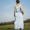 Boho maxi šaty Sky Blue I (Le Mi)